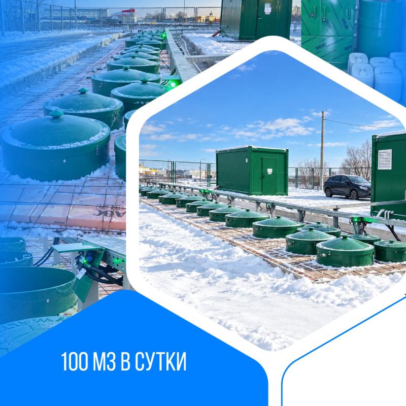 Хозяйственно-бытовой сток - 100м3 в сутки, коммунальные очистные сооружения поселка, п. Дубровичи, Рязанская обл.