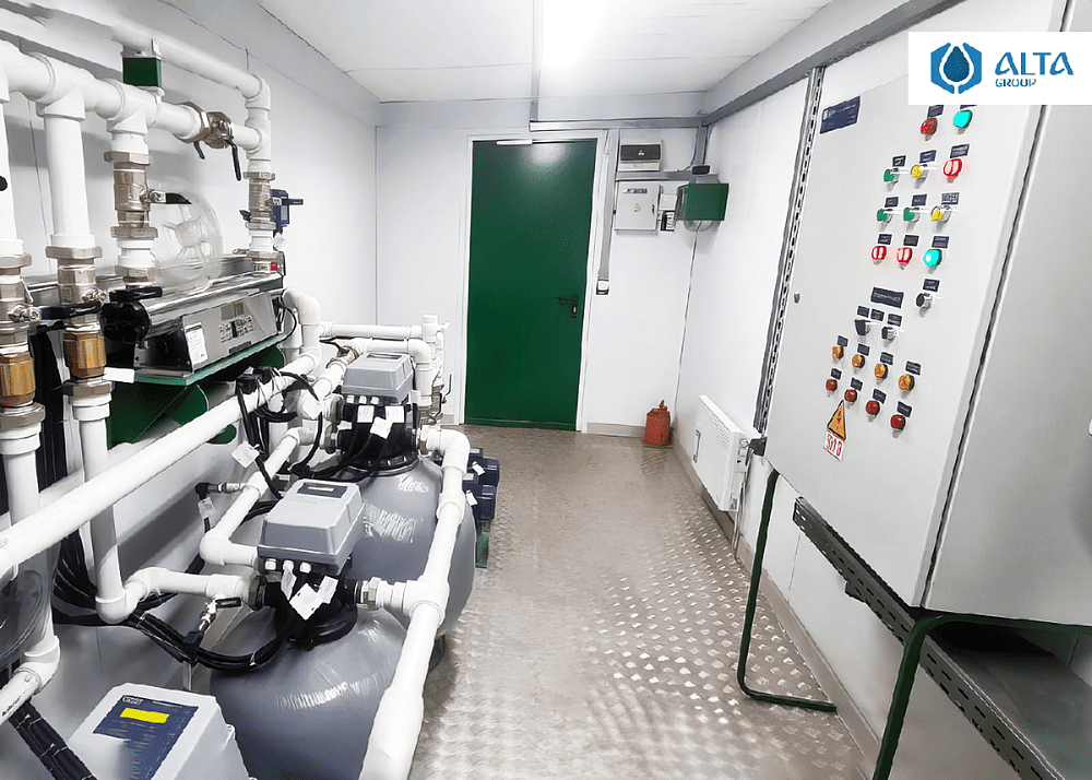 Хозяйственно-бытовой сток - 300 м3 в сутки, Санаторий «Вяжути», Республика Беларусь